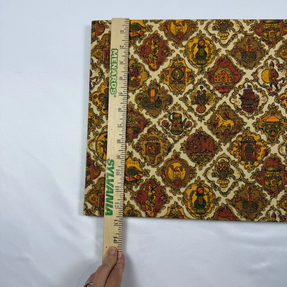 Decorative Fabric Covered Scrapbook Photo Album Blank Pages